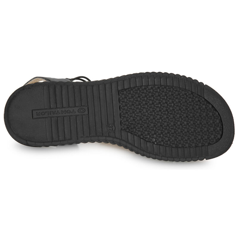 Tom Tailor VALLY Nero Sandali con zeppa Donna - 7