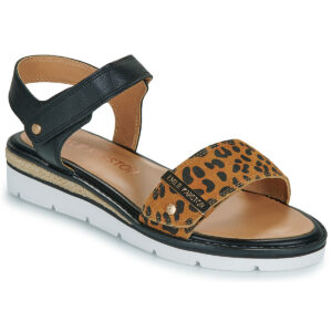 Karston  LIAM  Marrone -  Sandali con zeppa  Donna