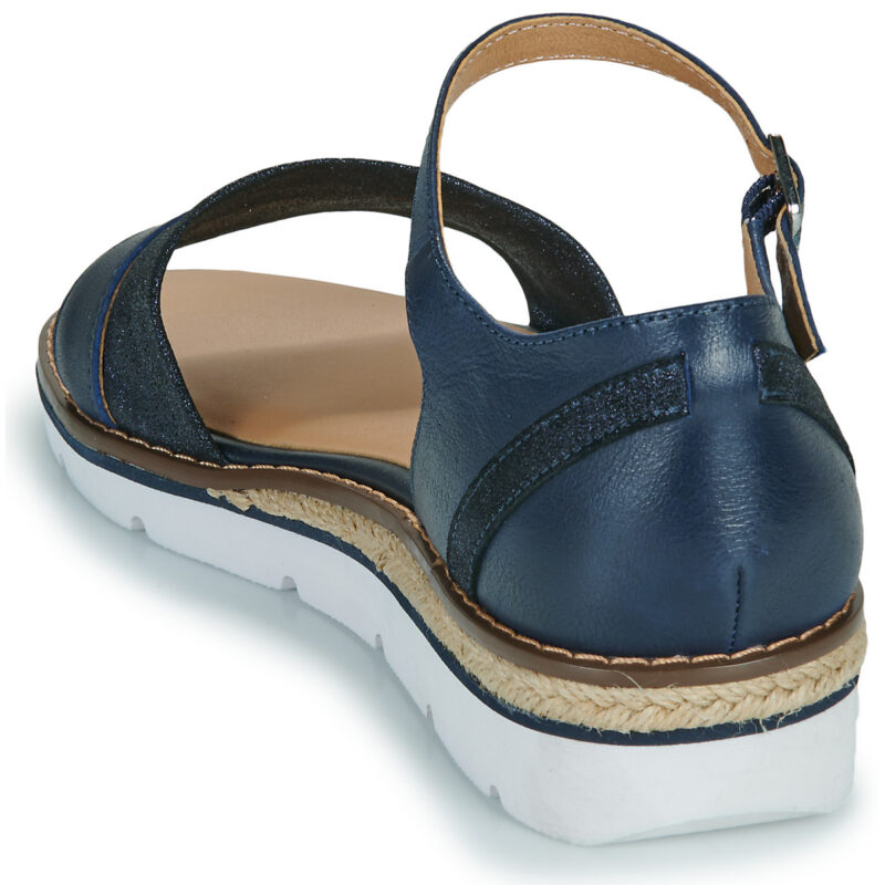 Karston VIVIANE Blu Sandali con zeppa Donna - 5