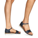 Karston VIVIANE Blu Sandali con zeppa Donna - 8