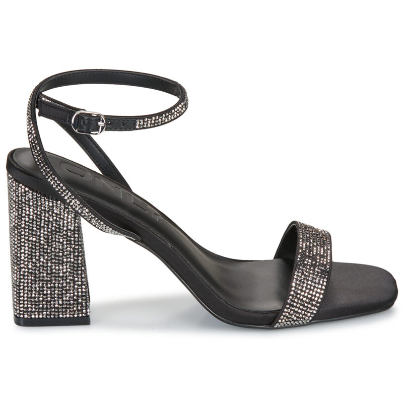 Only ONLALYX-28 BLING HEELED SANDAL Nero Sandali con tacco Donna - 2