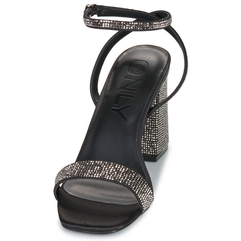 Only ONLALYX-28 BLING HEELED SANDAL Nero Sandali con tacco Donna - 3
