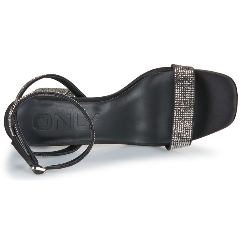 Only ONLALYX-28 BLING HEELED SANDAL Nero Sandali con tacco Donna - 6