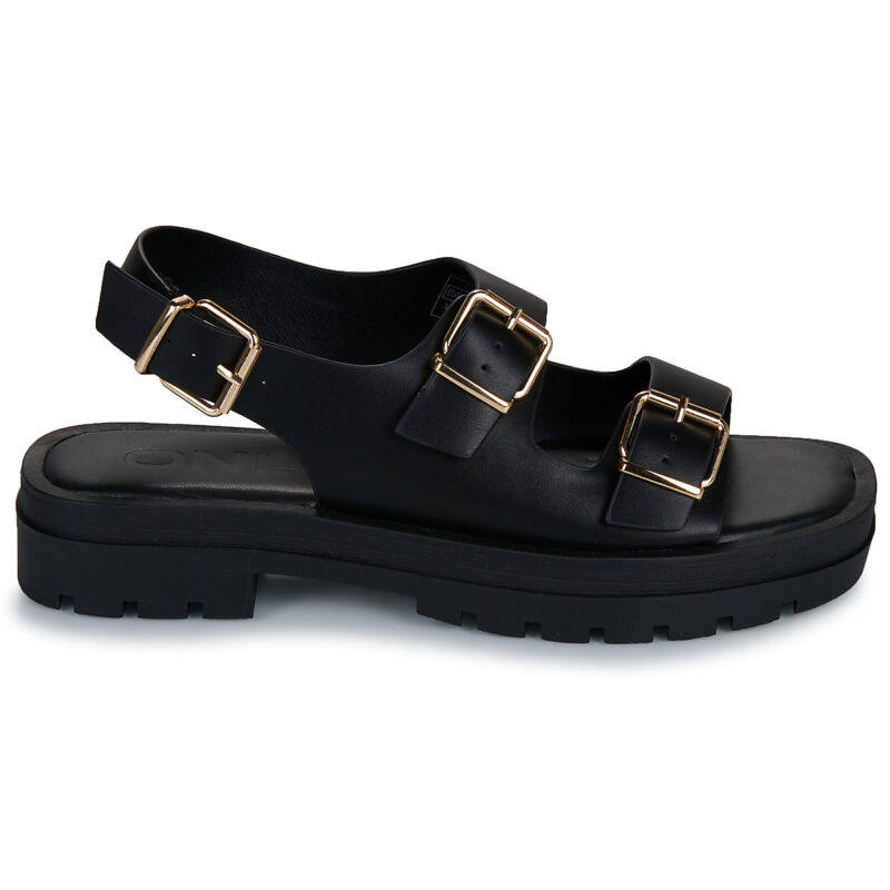 Only ONLMELODY-2 BUCKLE SANDAL Nero Sandali bassi Donna - 2