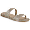 MICHAEL Michael Kors JAIDA FLAT SANDAL Oro Sandali bassi Donna