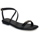 MICHAEL Michael Kors LENA FLAT SANDAL Nero Sandali bassi Donna - 1