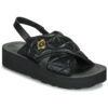 Love Moschino WAVE SANDAL Nero Sandali con zeppa Donna