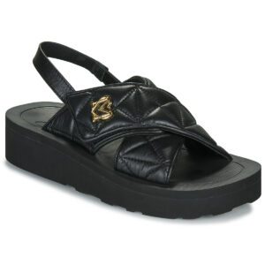 Love Moschino  WAVE SANDAL  Nero Sandali con zeppa Donna
