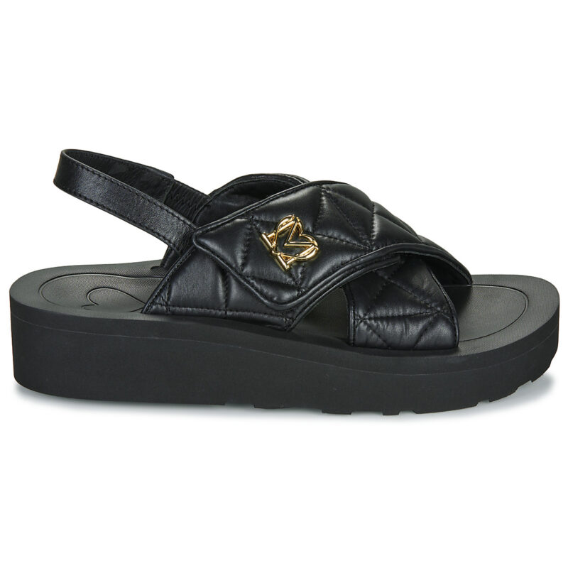 Love Moschino WAVE SANDAL Nero Sandali con zeppa Donna - 2