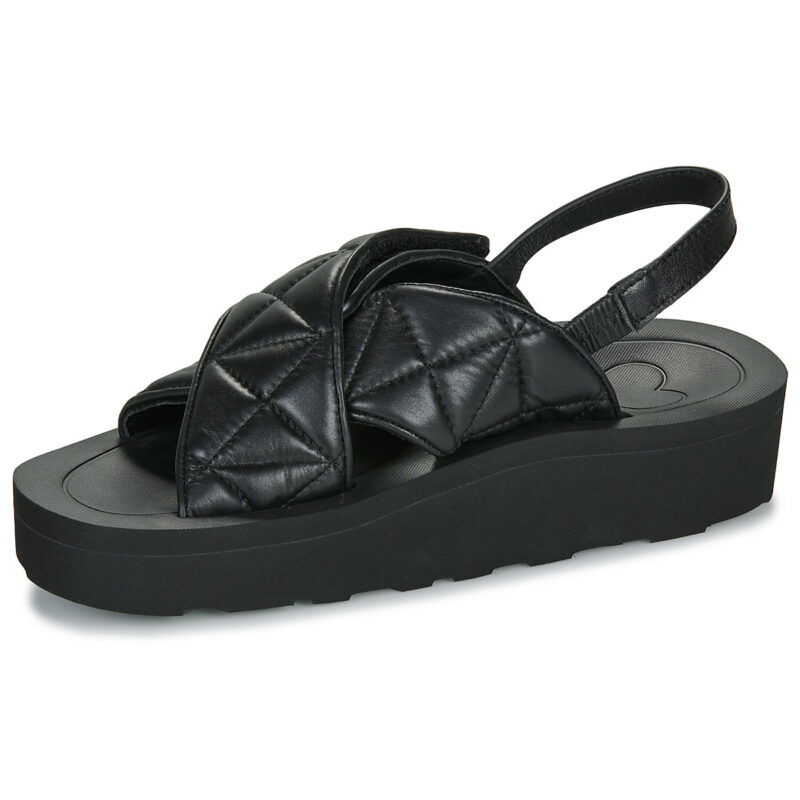 Love Moschino WAVE SANDAL Nero Sandali con zeppa Donna - 4