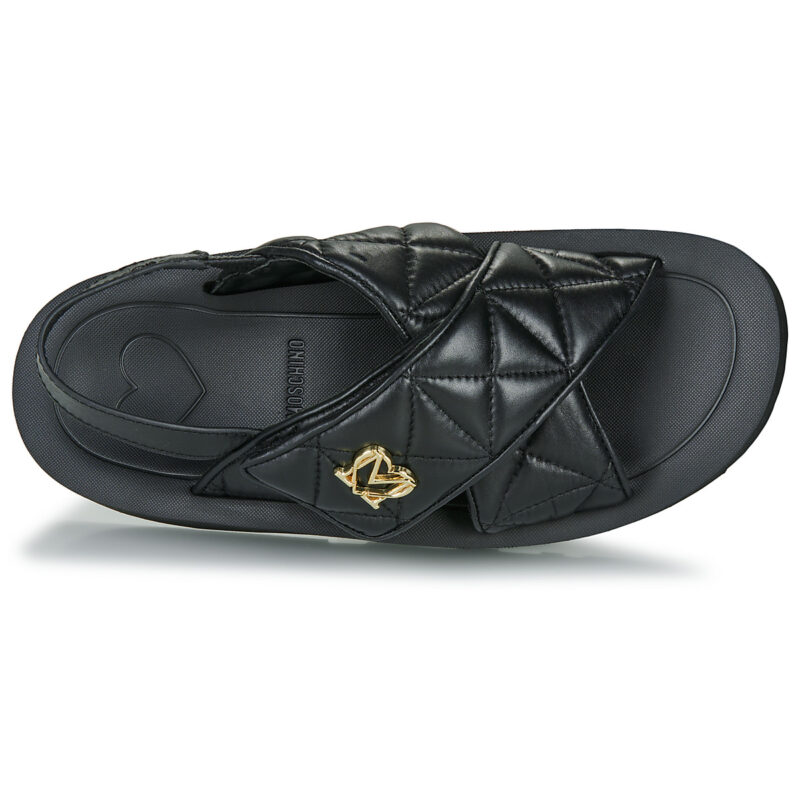 Love Moschino WAVE SANDAL Nero Sandali con zeppa Donna - 6