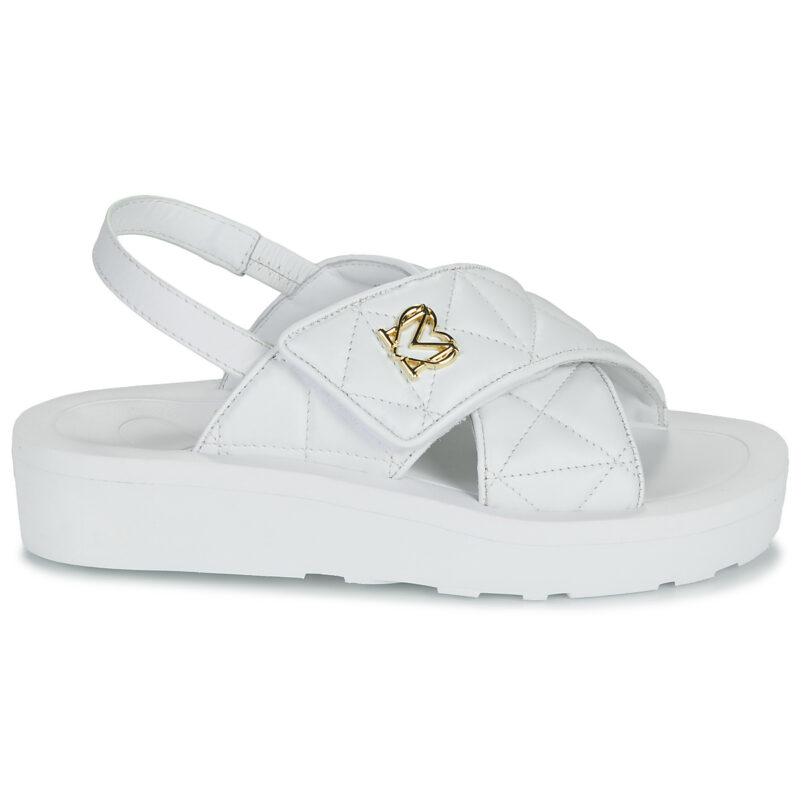 Love Moschino WAVE SANDAL Bianco Sandali con zeppa Donna - 2