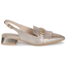 Hispanitas DALI-HV253817 Goldene Sandaletten mit Absatz f&uuml;r Damen &ndash; Gr&ouml;&szlig;e 2