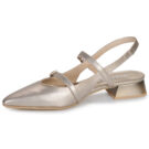 Hispanitas Sandalias de tac&oacute;n doradas DALI-HV253922 para mujer - Talla 4