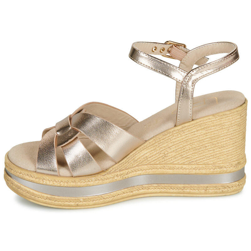 Les Petites Bombes LEANA Oro Sandali con zeppa Donna - 4