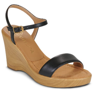 Unisa  RITA  Nero -  Sandali con zeppa  Donna