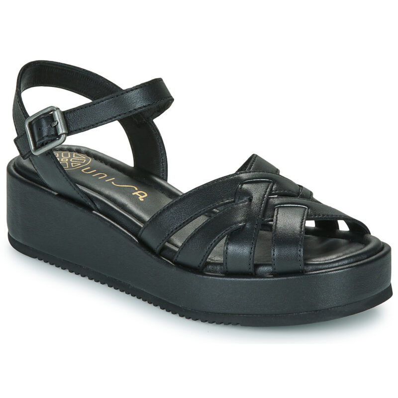 Unisa KOBY Nero Sandali con zeppa Donna - 1