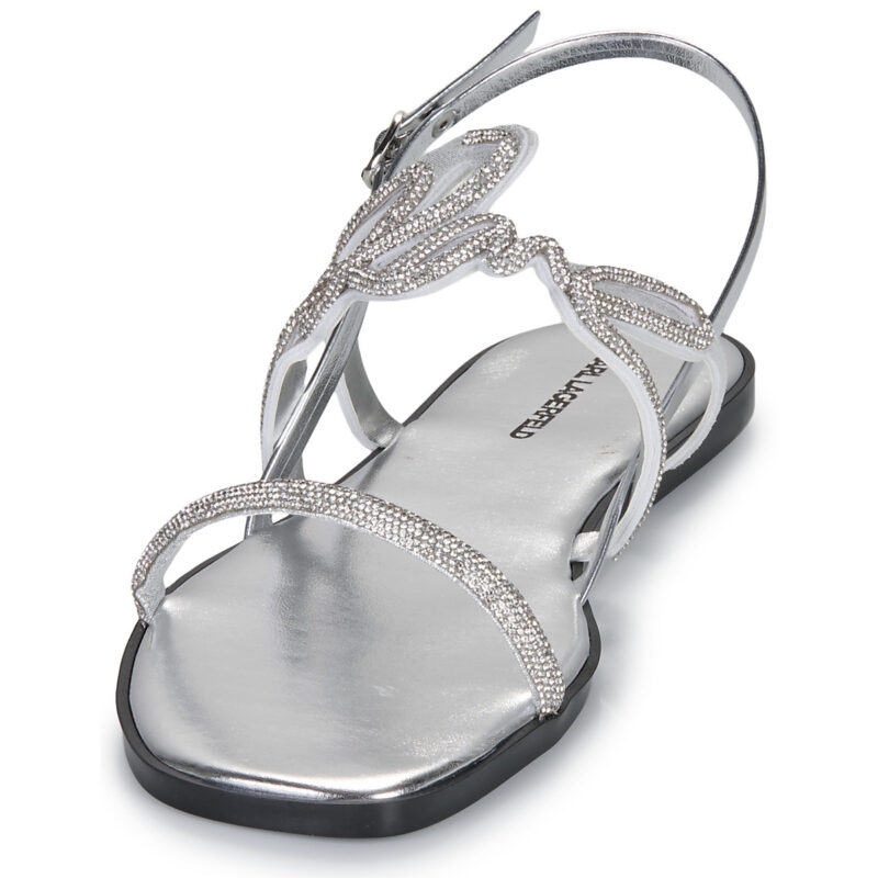 Karl Lagerfeld OLYMPIA Karl Signia Slide Argento Sandali bassi Donna - 3
