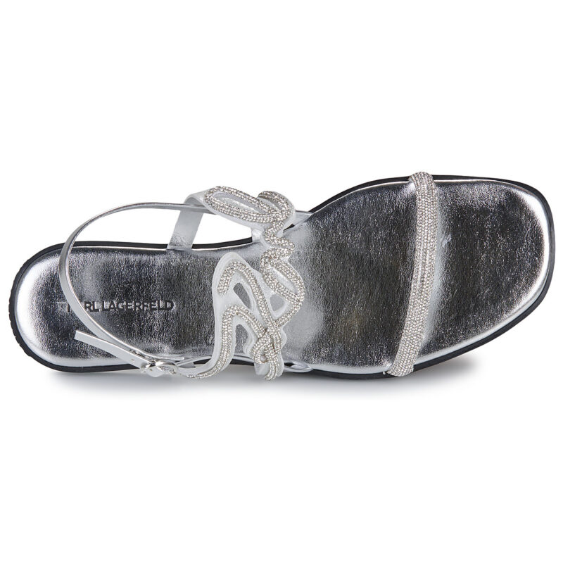 Karl Lagerfeld OLYMPIA Karl Signia Slide Argento Sandali bassi Donna - 6
