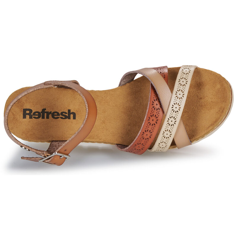 Refresh 172682 Marrone Sandali con zeppa Donna - 6