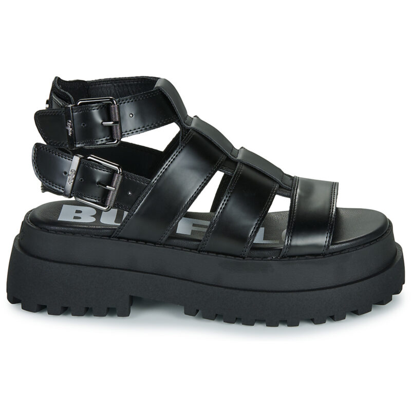 Buffalo PLUTO GLD Nero Sandali con zeppa Donna - 2
