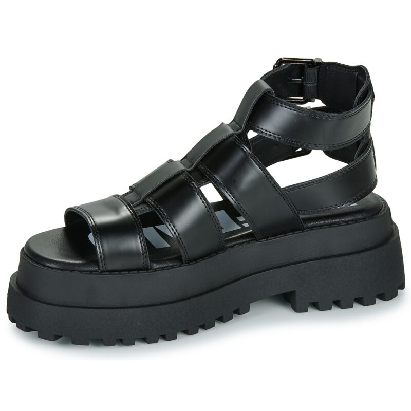 Buffalo PLUTO GLD Nero Sandali con zeppa Donna - 4