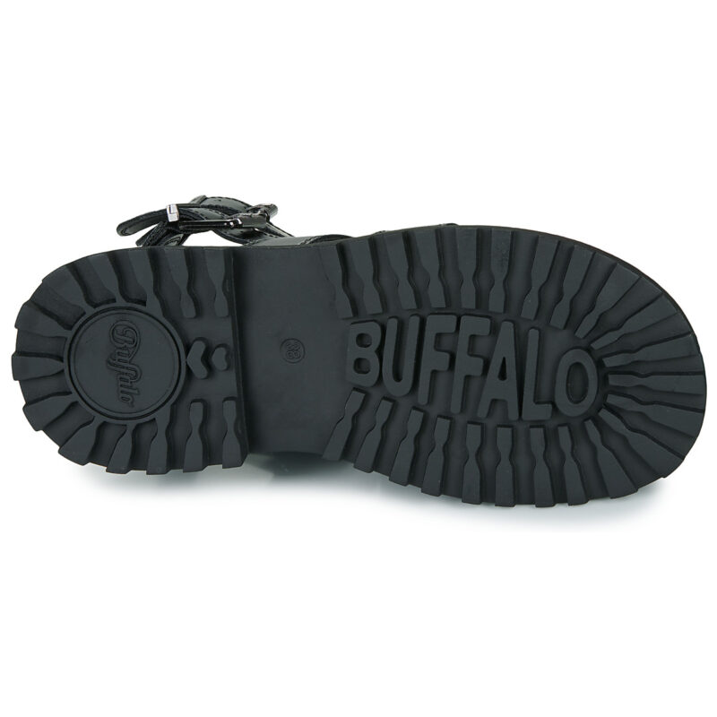 Buffalo PLUTO GLD Nero Sandali con zeppa Donna - 7