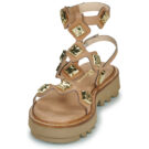 Fru.it 9169-100-HELGA-TAUPE-TEXANO-LEGNO Marrone Sandali con zeppa Donna - 3