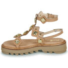 Fru.it 9169-100-HELGA-TAUPE-TEXANO-LEGNO Marrone Sandali con zeppa Donna - 4