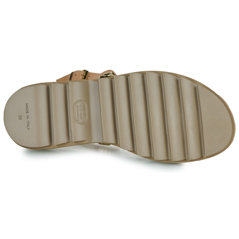 Fru.it 9169-100-HELGA-TAUPE-TEXANO-LEGNO Marrone Sandali con zeppa Donna - 7