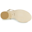 Fru.it 9220-464-NATURALE-MILLENIUM-PLATINO Oro Sandali con tacco Donna - 7