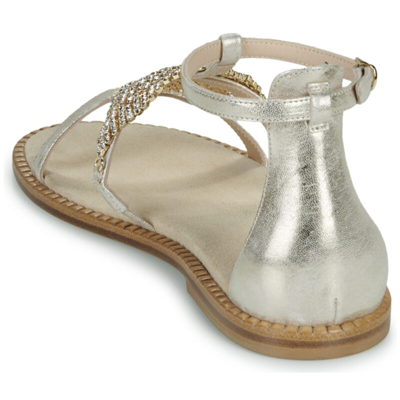 Fru.it 9184-100-CUOIO-NATURALE-PARK-IVORY Oro Sandali bassi Donna - 5