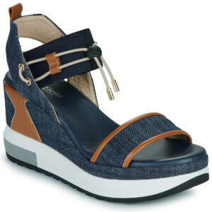 NeroGiardini  E513600D  Blu -  Sandali con zeppa  Donna