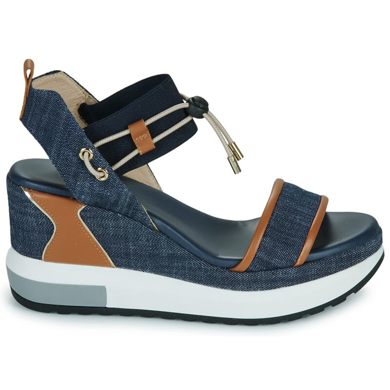 NeroGiardini  E513600D  Blu -  Sandali con zeppa  Donna - 2