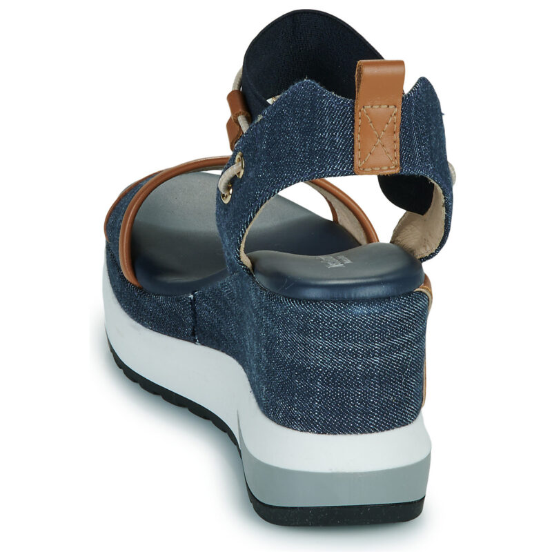 NeroGiardini  E513600D  Blu -  Sandali con zeppa  Donna - 5