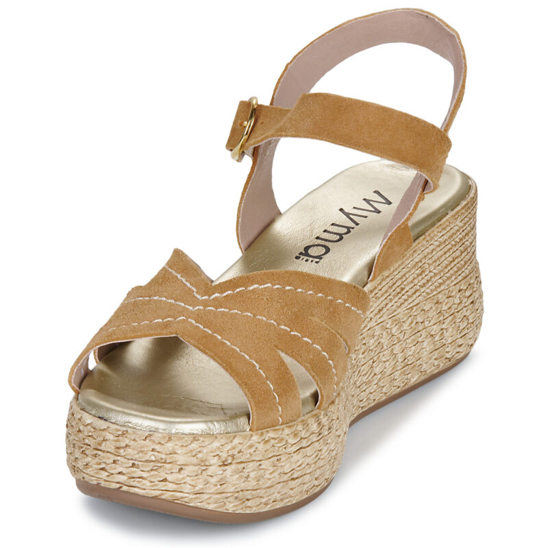 Myma - Marrone Sandali con zeppa Donna - 3