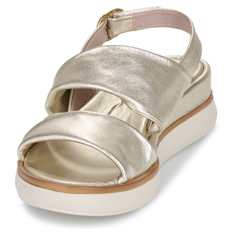 Myma - Oro Sandali con zeppa Donna - 3