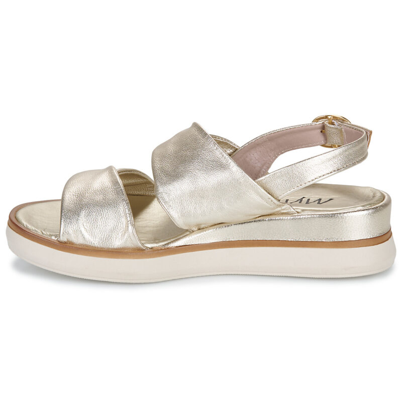 Myma - Oro Sandali con zeppa Donna - 4