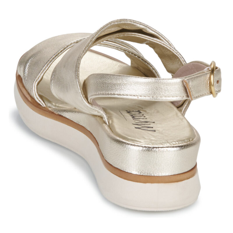 Myma - Oro Sandali con zeppa Donna - 5