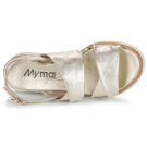 Myma - Oro Sandali con zeppa Donna - 6