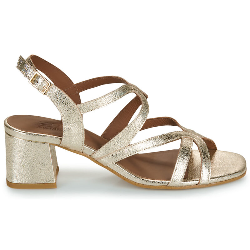 Otess / Zo&iuml; Z1390-BERENICE-CARRARA Oro Sandali con tacco Donna - 2