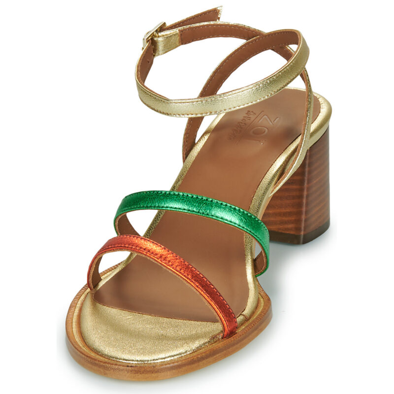 Otess / Zo&iuml; Z1530-JAAL-PLATINO-JAAL-ARAGOSTA-JAAL-MELA Oro Sandali con tacco Donna - 3