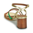 Otess / Zo&iuml; Z1530-JAAL-PLATINO-JAAL-ARAGOSTA-JAAL-MELA Oro Sandali con tacco Donna - 5