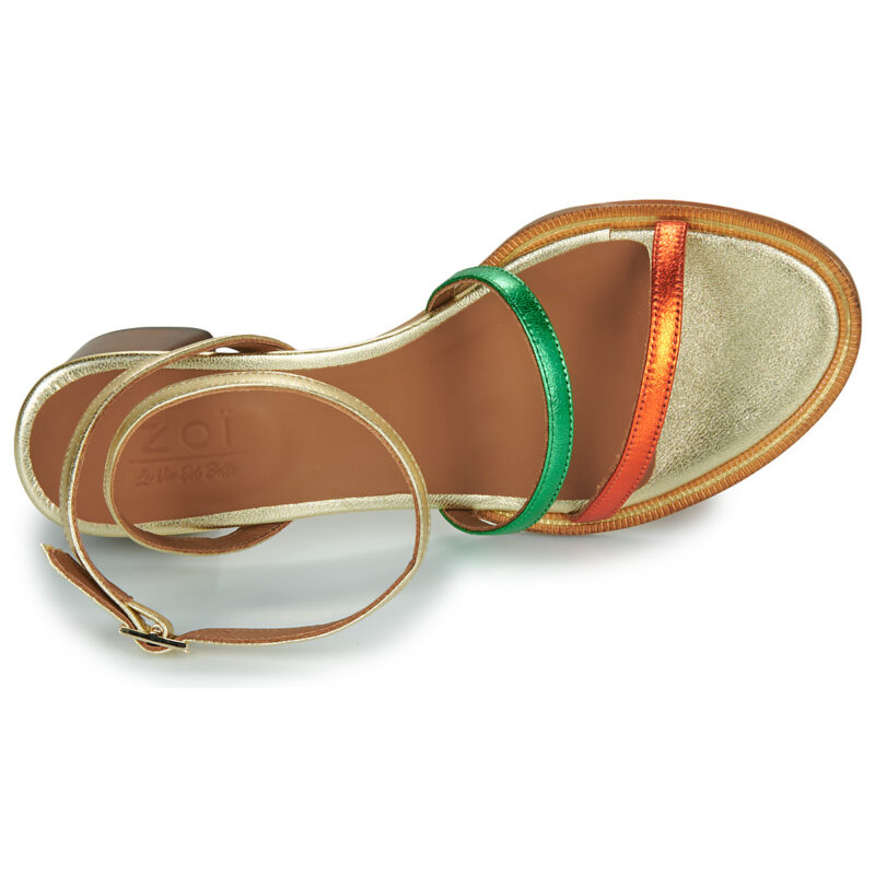 Otess / Zo&iuml; Z1530-JAAL-PLATINO-JAAL-ARAGOSTA-JAAL-MELA Oro Sandali con tacco Donna - 6