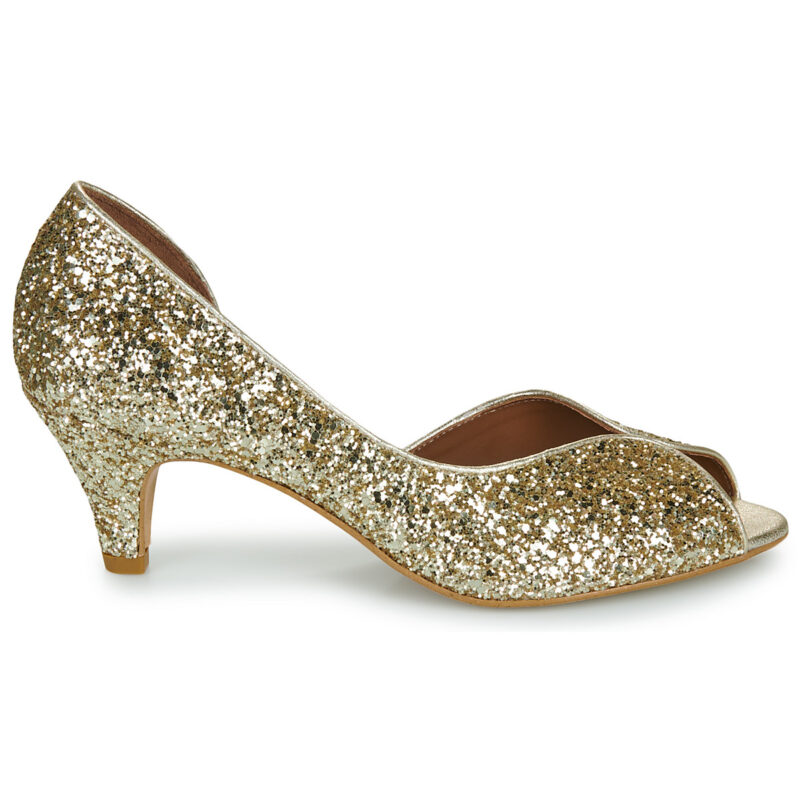 Otess / Zoï Z1620-GALAXY-CARRARA-GLITTER-CHAMPAGNE Oro Sandali con tacco Donna - 2