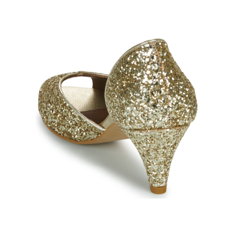 Otess / Zoï Z1620-GALAXY-CARRARA-GLITTER-CHAMPAGNE Oro Sandali con tacco Donna - 5