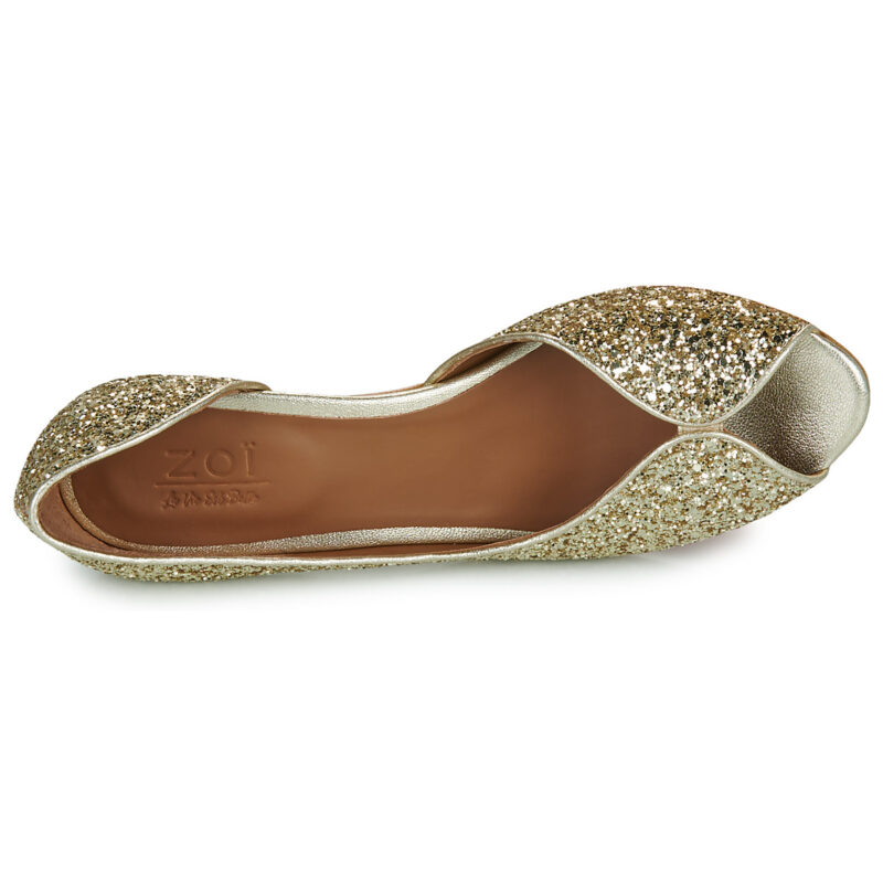 Otess / Zoï Z1620-GALAXY-CARRARA-GLITTER-CHAMPAGNE Oro Sandali con tacco Donna - 6