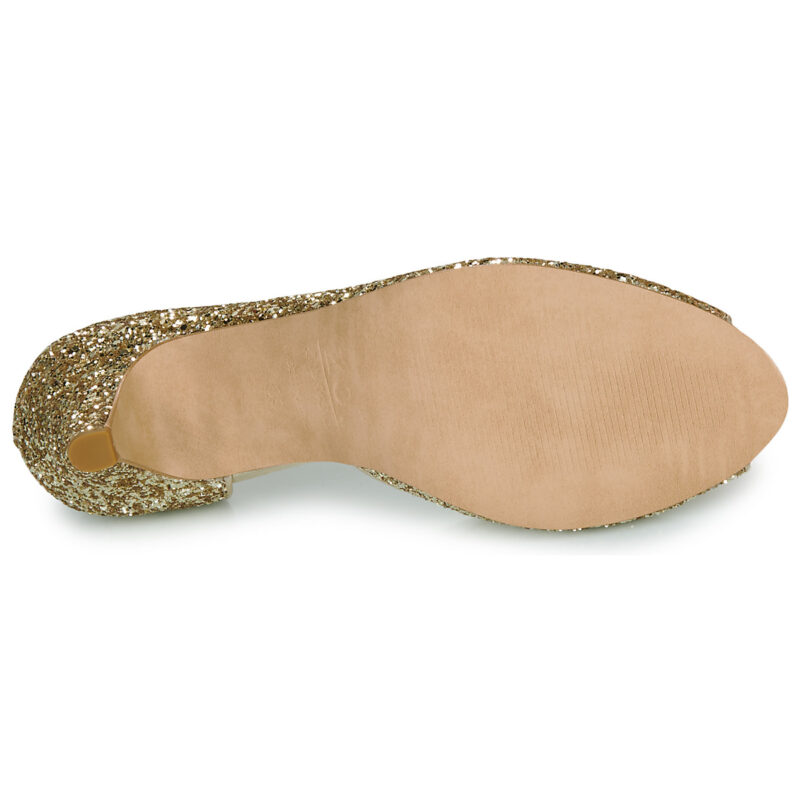 Otess / Zoï Z1620-GALAXY-CARRARA-GLITTER-CHAMPAGNE Oro Sandali con tacco Donna - 7