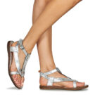 Airstep / AS98 RAMOS SANDALS Sandales basses argent&eacute;es pour femmes - 8