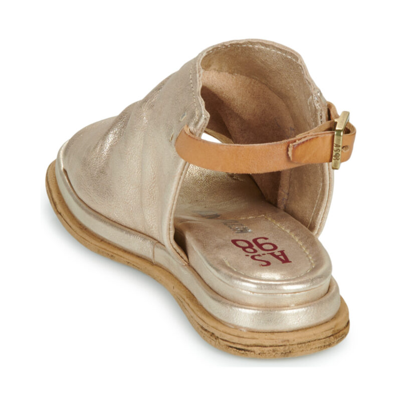 Airstep / A.S.98 SPOON COUV Gold Damen flache Sandalen - 5